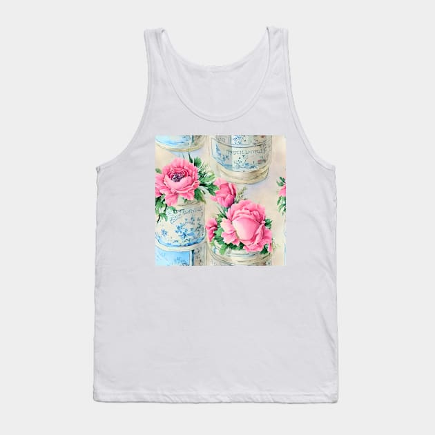 French shabby chic roses Tank Top by SophieClimaArt